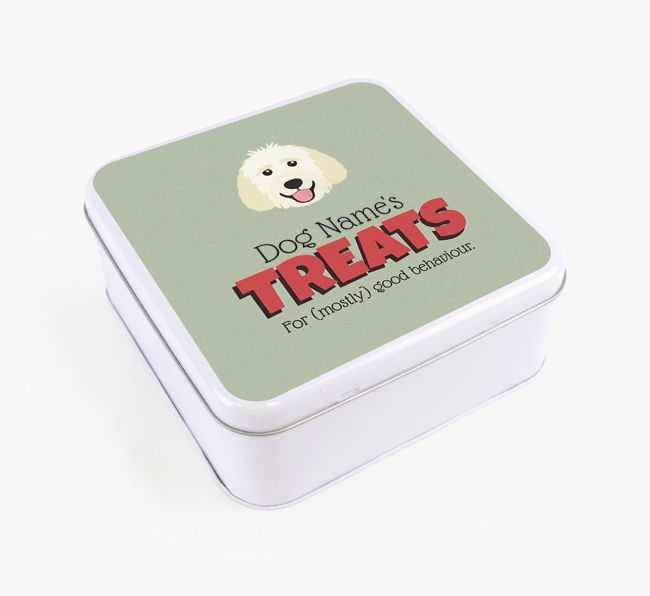 Personalised Retro Design Square Tin for your {breedFullName}